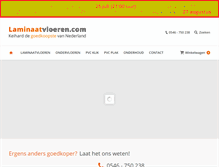 Tablet Screenshot of laminaatvloeren.com